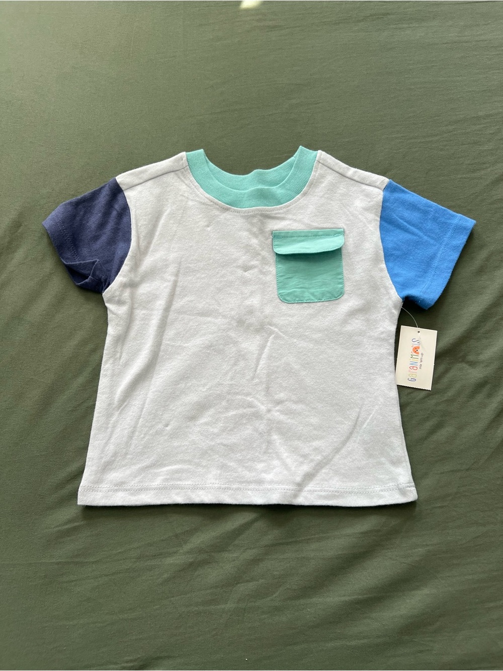 Kids Colorblock Pocket Tee Size 12M
